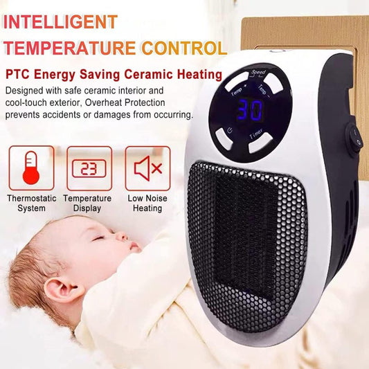 "Portable Electric Ceramic Heater – Energy-Saving, Quiet, and Safe Fan for Winter Heating"