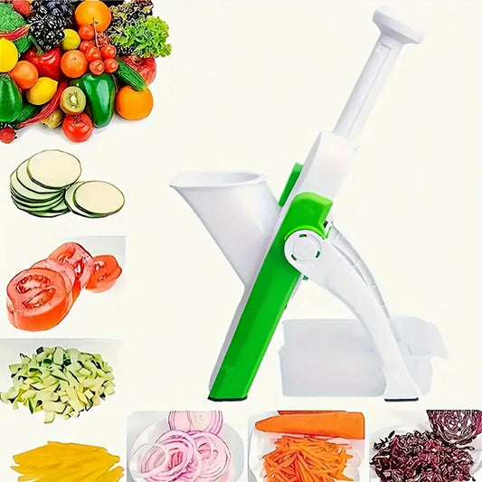 4 In 1 Vegetable Cutter Chopper Adjustable Multi-function Drum Cutter Vertical Vegetable Cutter Kitchen Shredder Grater Artifact