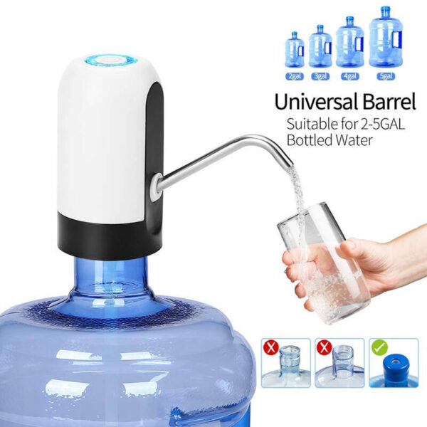 "Automatic Wireless Water Dispenser Pump – Electric Auto Suction Pump (Random Color)"