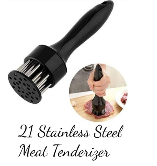 Eco-friendly Meat Tenderizer Stainless Steel Needle Design Loose Meat Tenderizing Tool (Random Color)