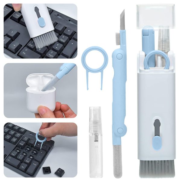 7-in-1 Headset & Electronics Cleaning Kit – Scalable Keyboard Cleaner, Brush, Earphone Cleaning Pen, and More